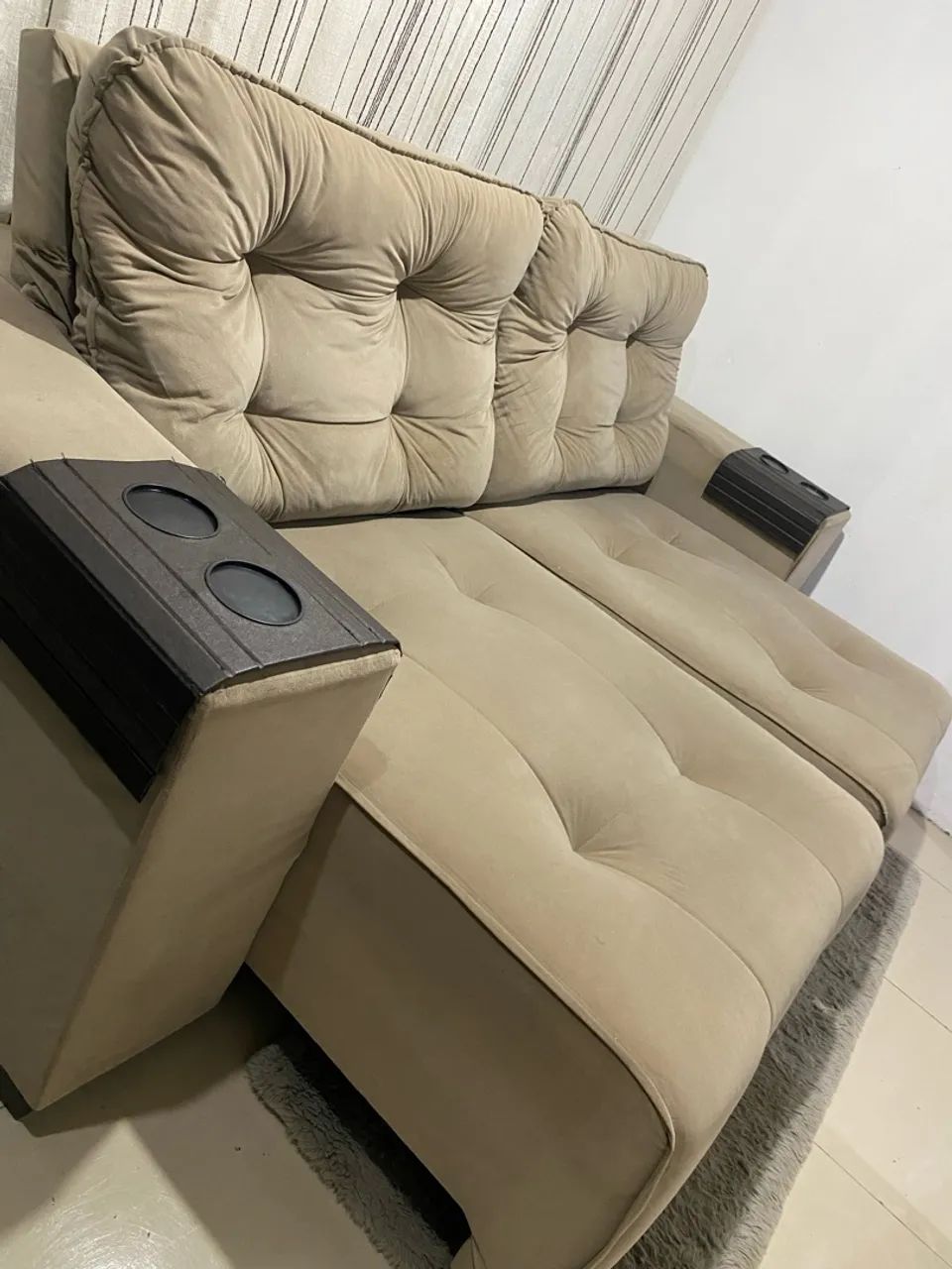 SOFÁ RETRÁTIL E RECLINÁVEL ENTREGO GRÁTIS  - Foto 2