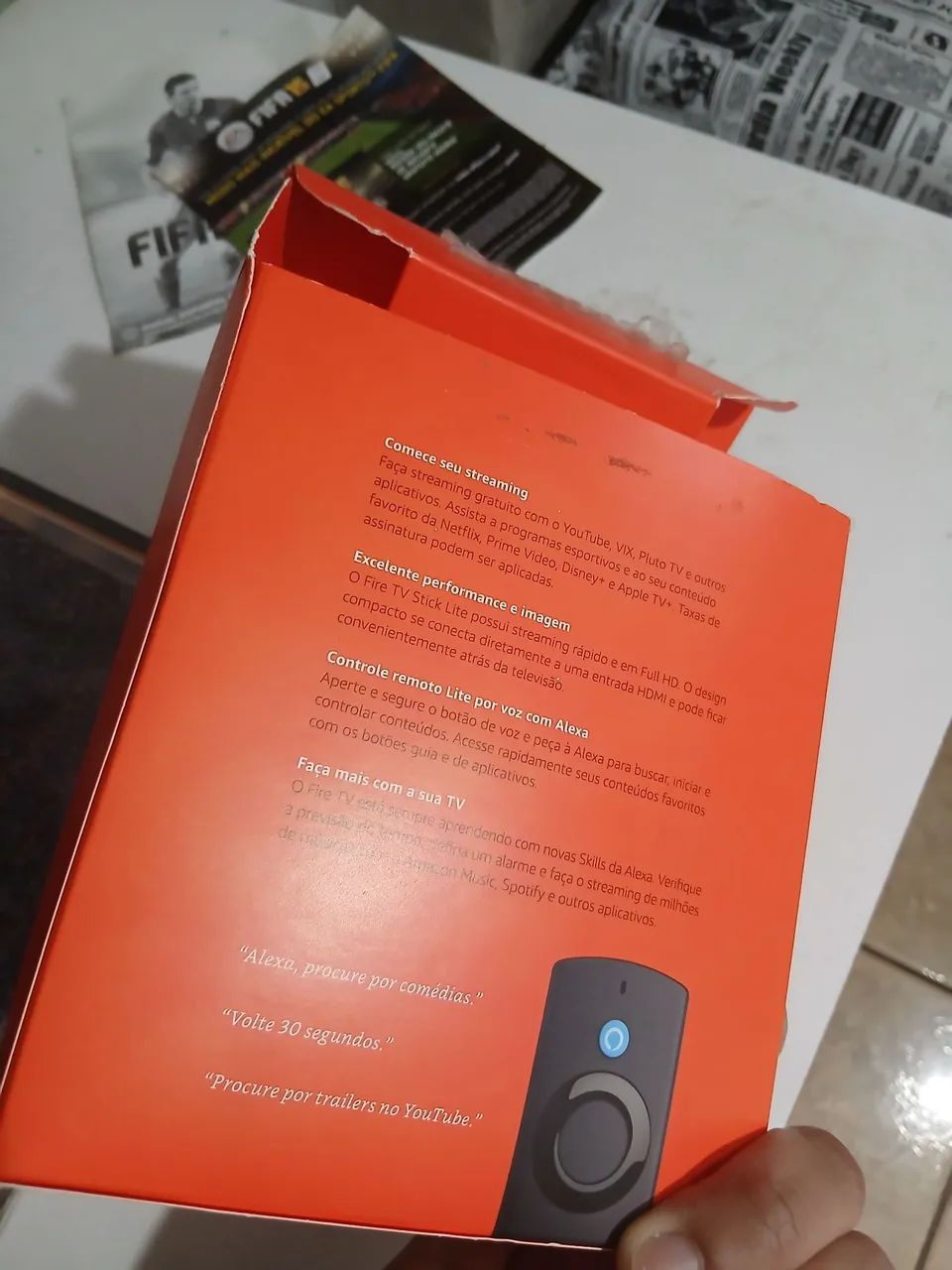 Amazon Fire TV Stick Lite Original - Pouco Uso + Caixa - Foto 2