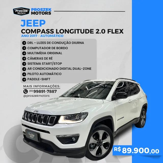 Jeep Compass COMPASS LONGITUDE 2.0 4x2 Flex 16V Aut. 2017