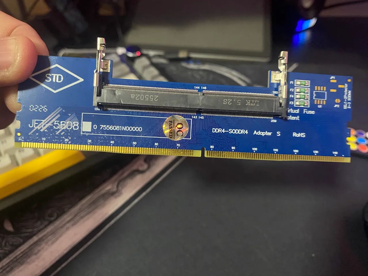Adaptador memória ram ddr4