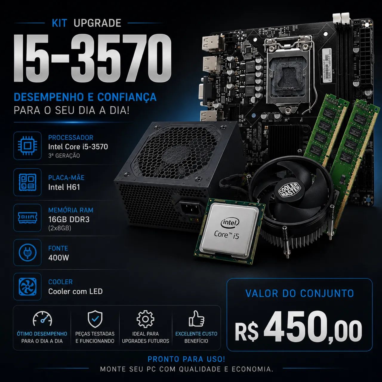 KIT UPGRADE BÁSICO PC GAMER