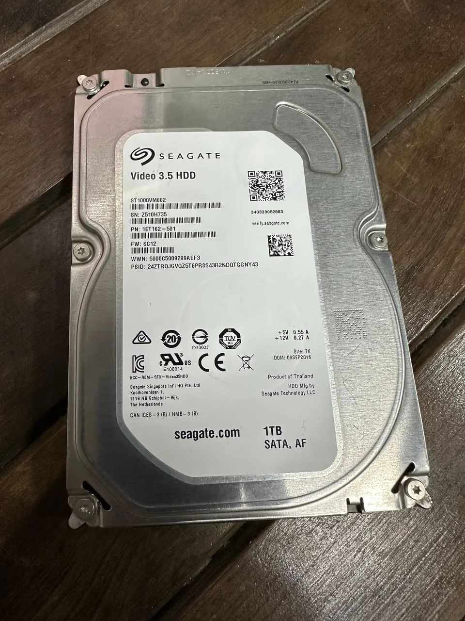 Vendo HD SEAGATE 1TB