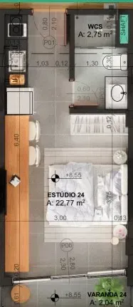 PLANTA 22m²