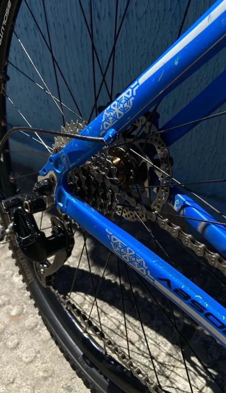 Bike aro 29 preta e azul  - Foto 4