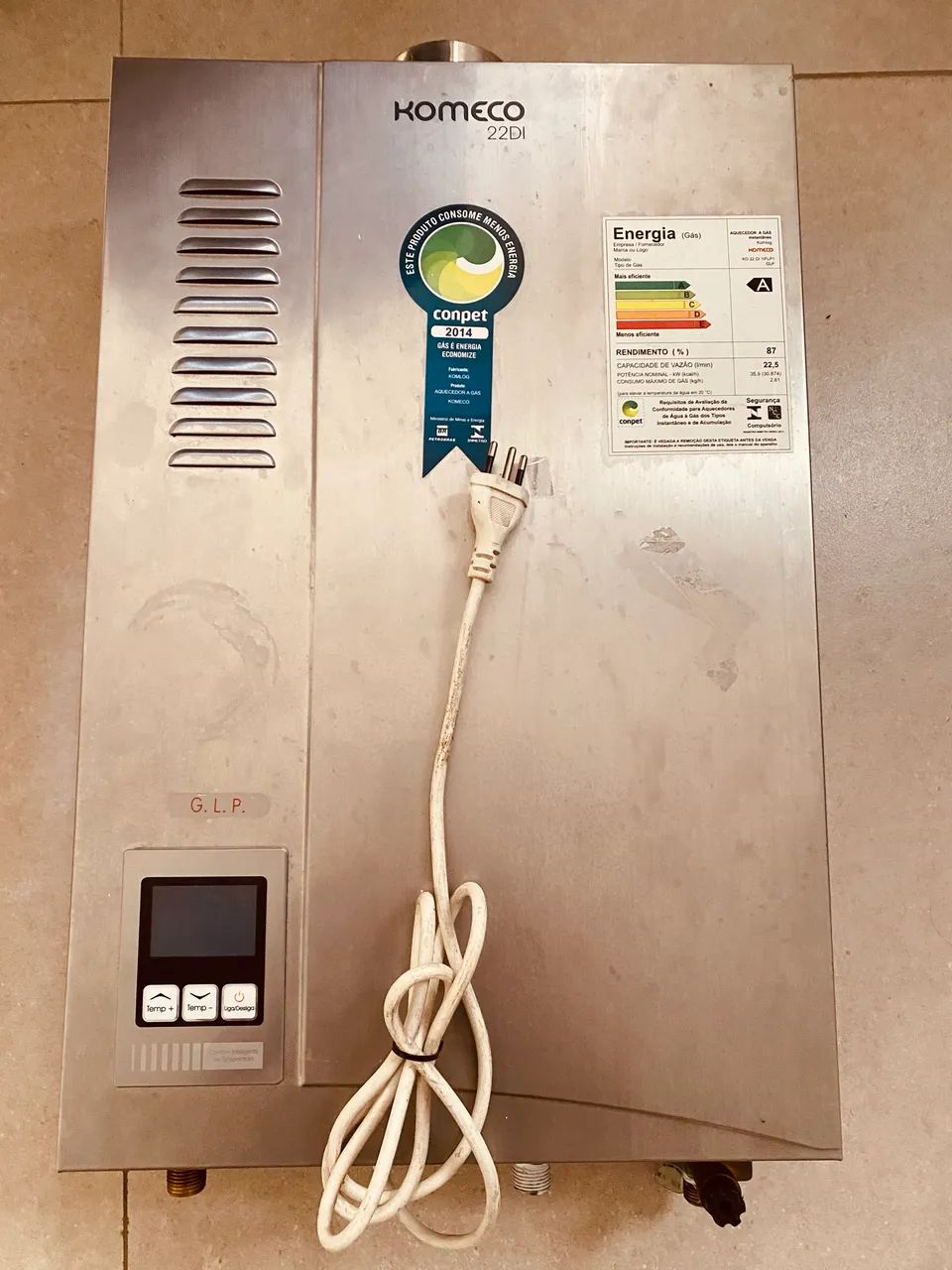 Aquecedor de Passagem Komeco GLP - Foto 2