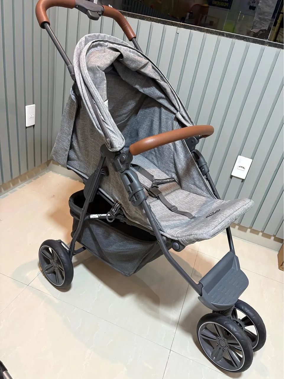 Carrinho de bebê abc design-EXCELENTE CONSERVAÇÃO  - Foto 3