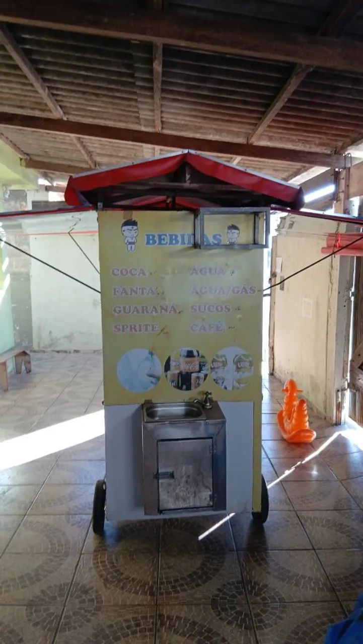 Carrinho de Lanches e Hot Dog Completo em Aço Inox - Foto 3
