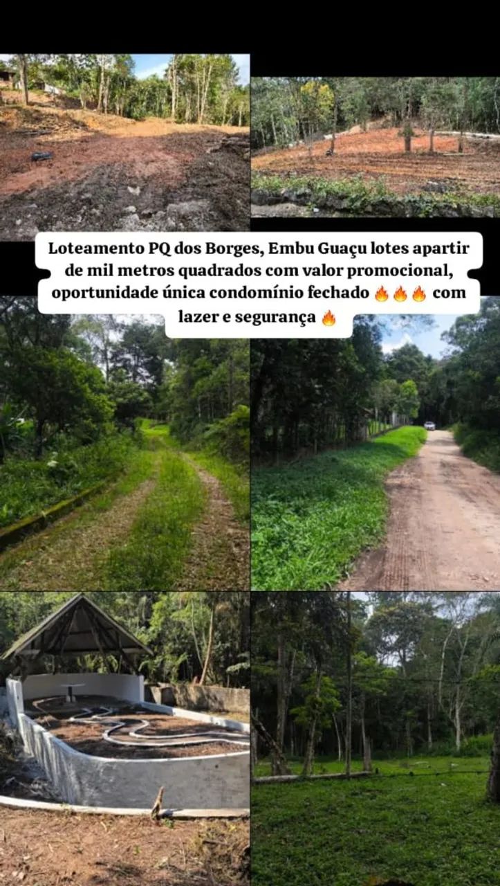 Terrenos a venda em Embu-Guaçu 