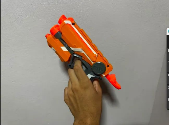 Nerf Elite Firestrike - Laranja - Ótimo Estado - Foto 2