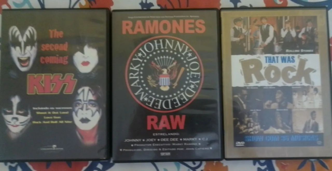 DVDS ROCK (LOTE 8 DVDs)