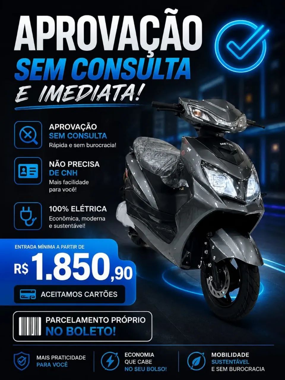 SCOOTER ELETRICA R$1850