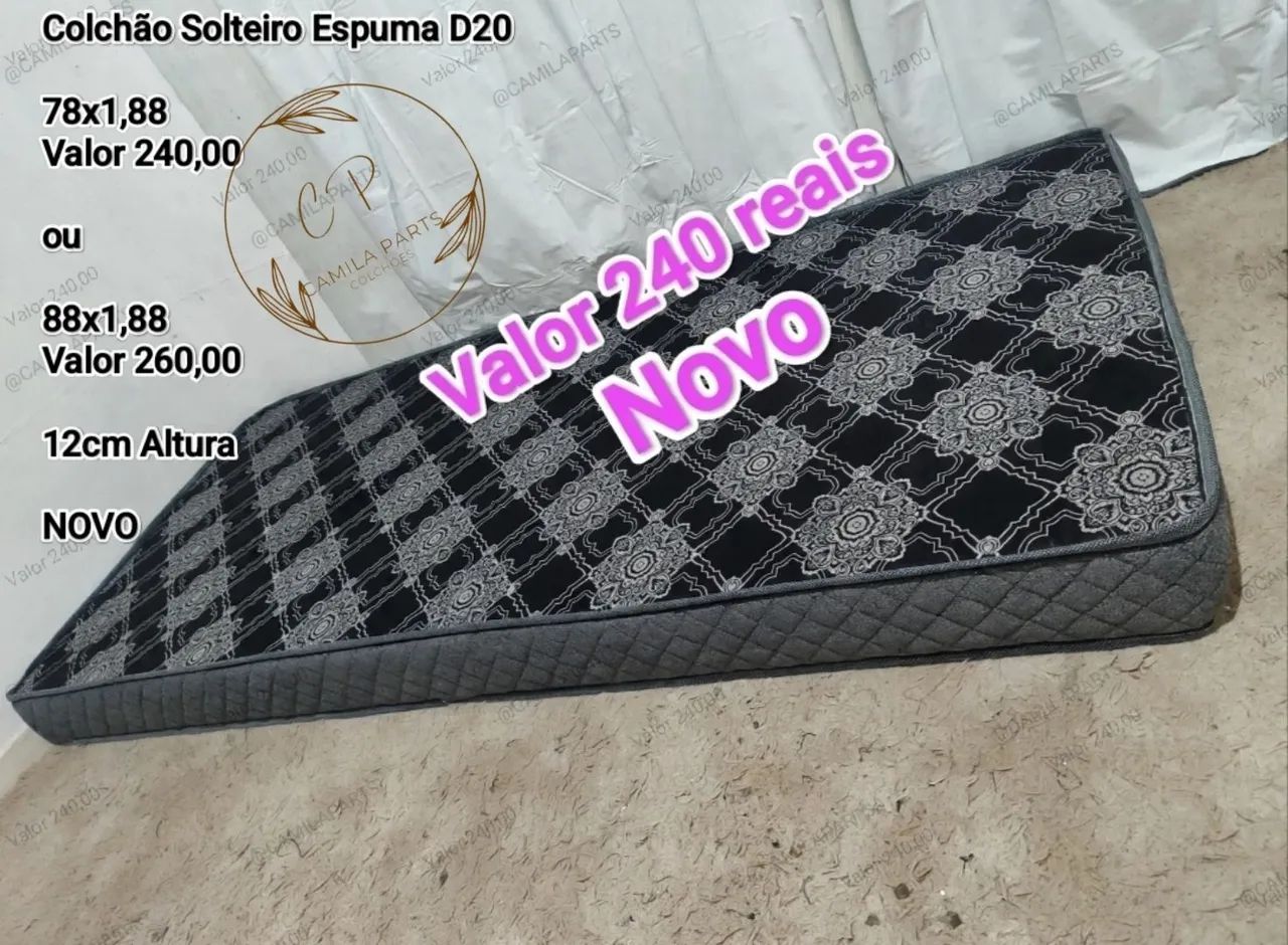 Colchão Solteiro NOVO Espuma D20 (ENTREGO) - Foto 5