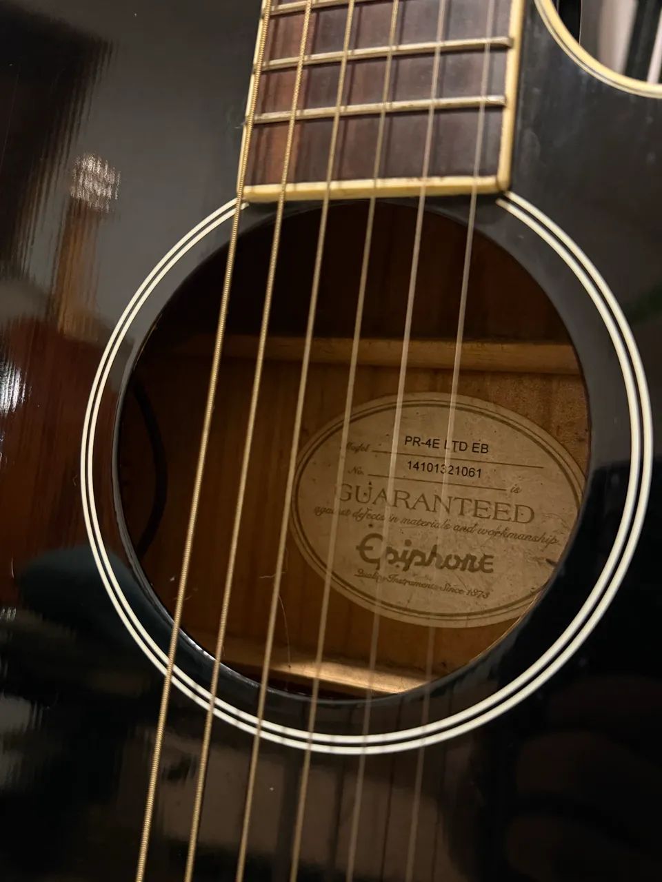 Violão Epiphone Elétrico PR-4E - Foto 2