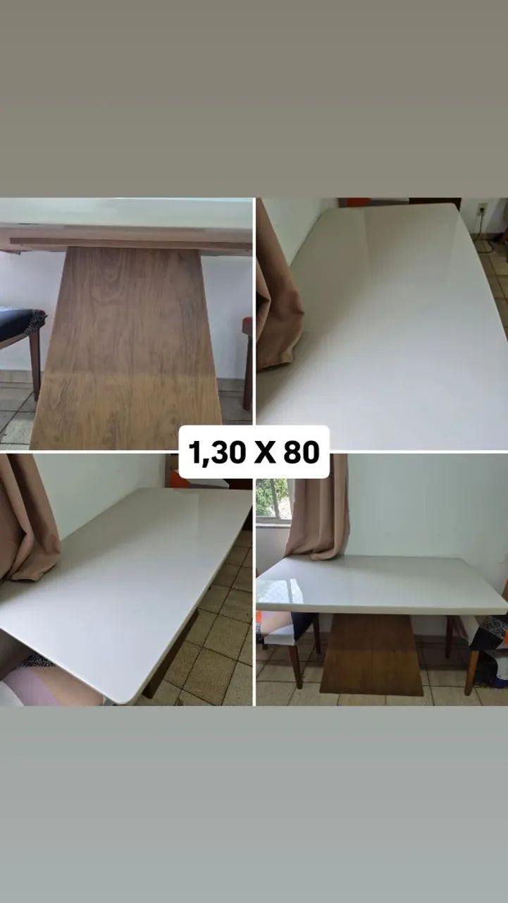 Mesa com 4 cadeiras 1,30 X 80 - Foto 5