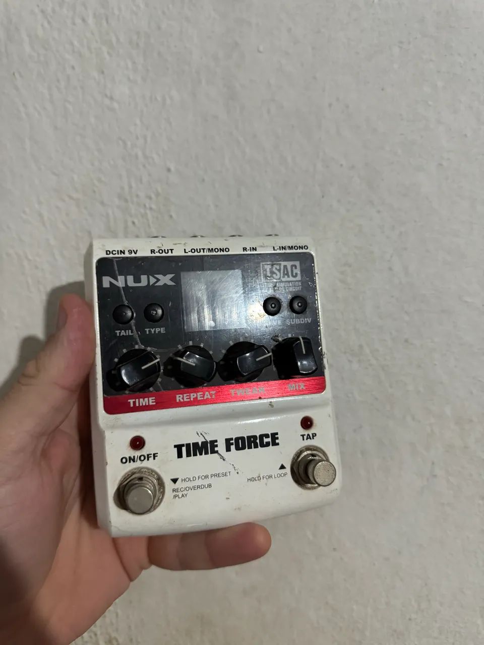 Pedal De Efeito Time Force Delay Nux - Com Defeito