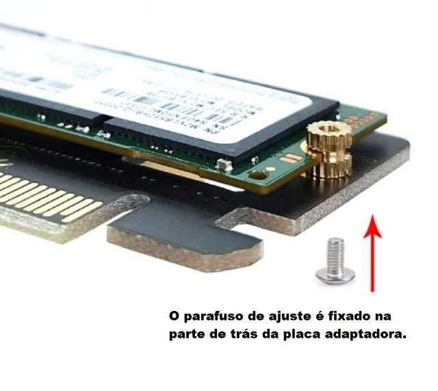 Adaptador de SSD M2 NVME Pci-Express x1 para Pcs e Desktops - Foto 4
