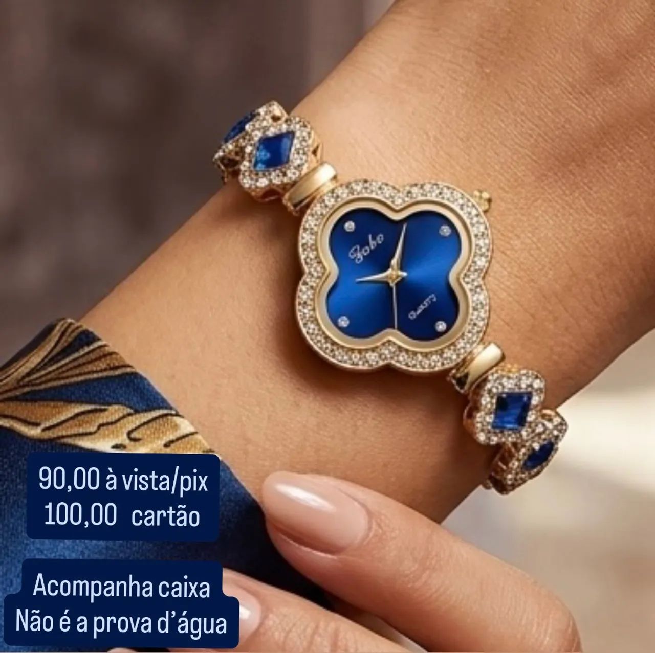 Relógio Feminino com Pedrarias 
