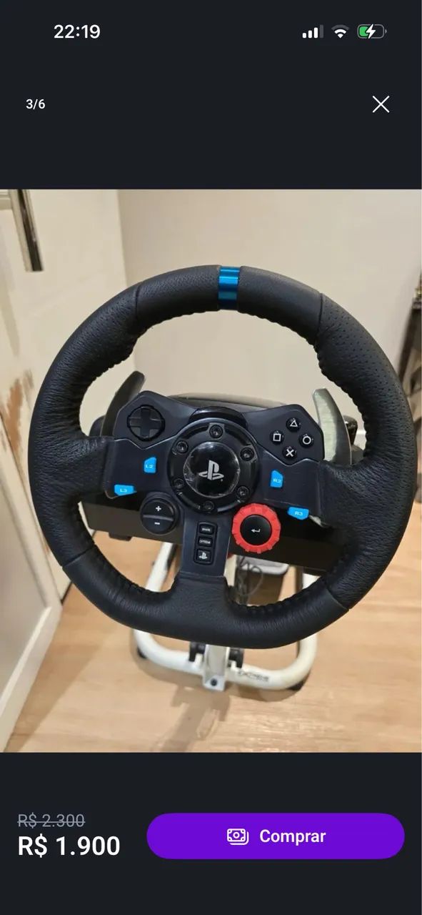 VOLANTE LOGITECH 29 PS4 PS5 CPU - Foto 2