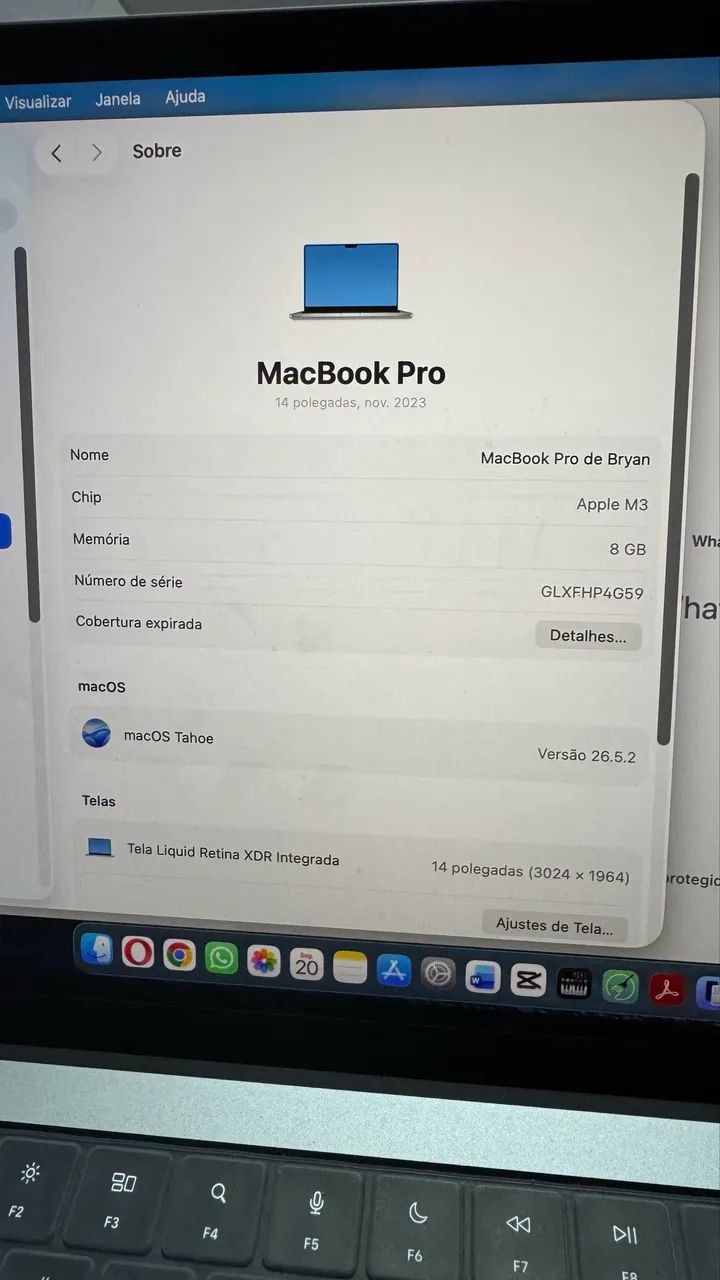 MacBook Pro M3 8gb 512gb ssd - Foto 4