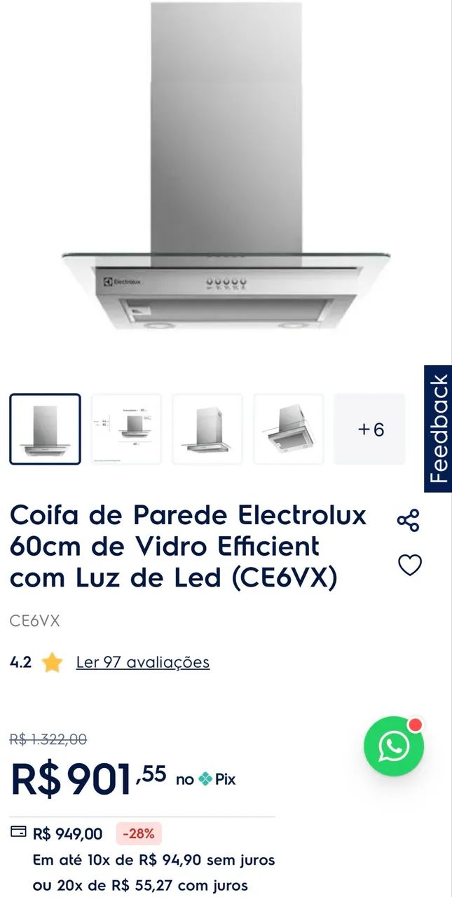 Coifa Electrolux  - Foto 2