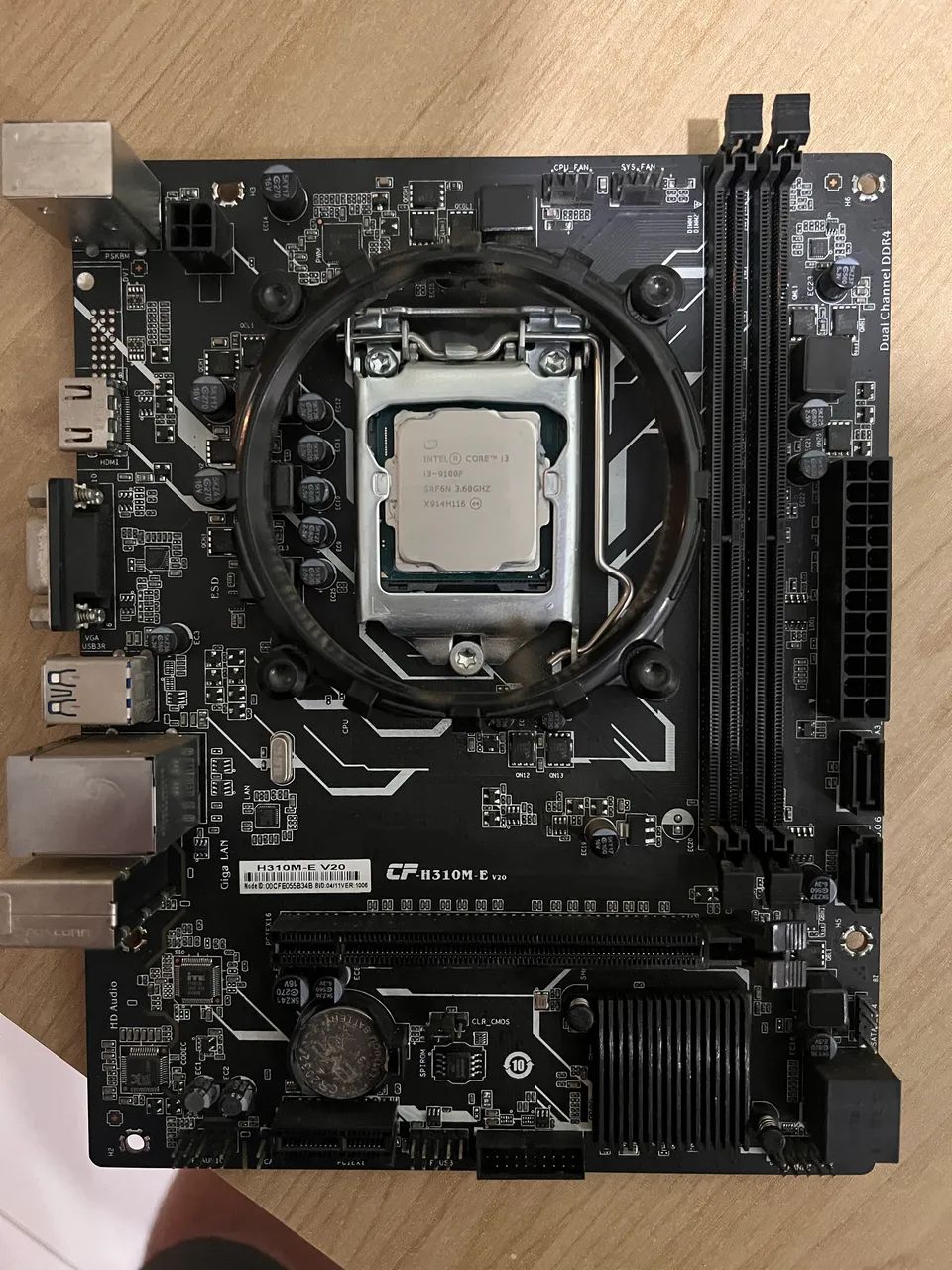 Kit Placa Mãe H310M-E + Processador i3-9100F - Foto 3