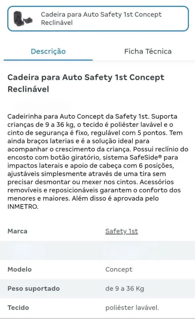 Cadeira carro vira acento  - Foto 3
