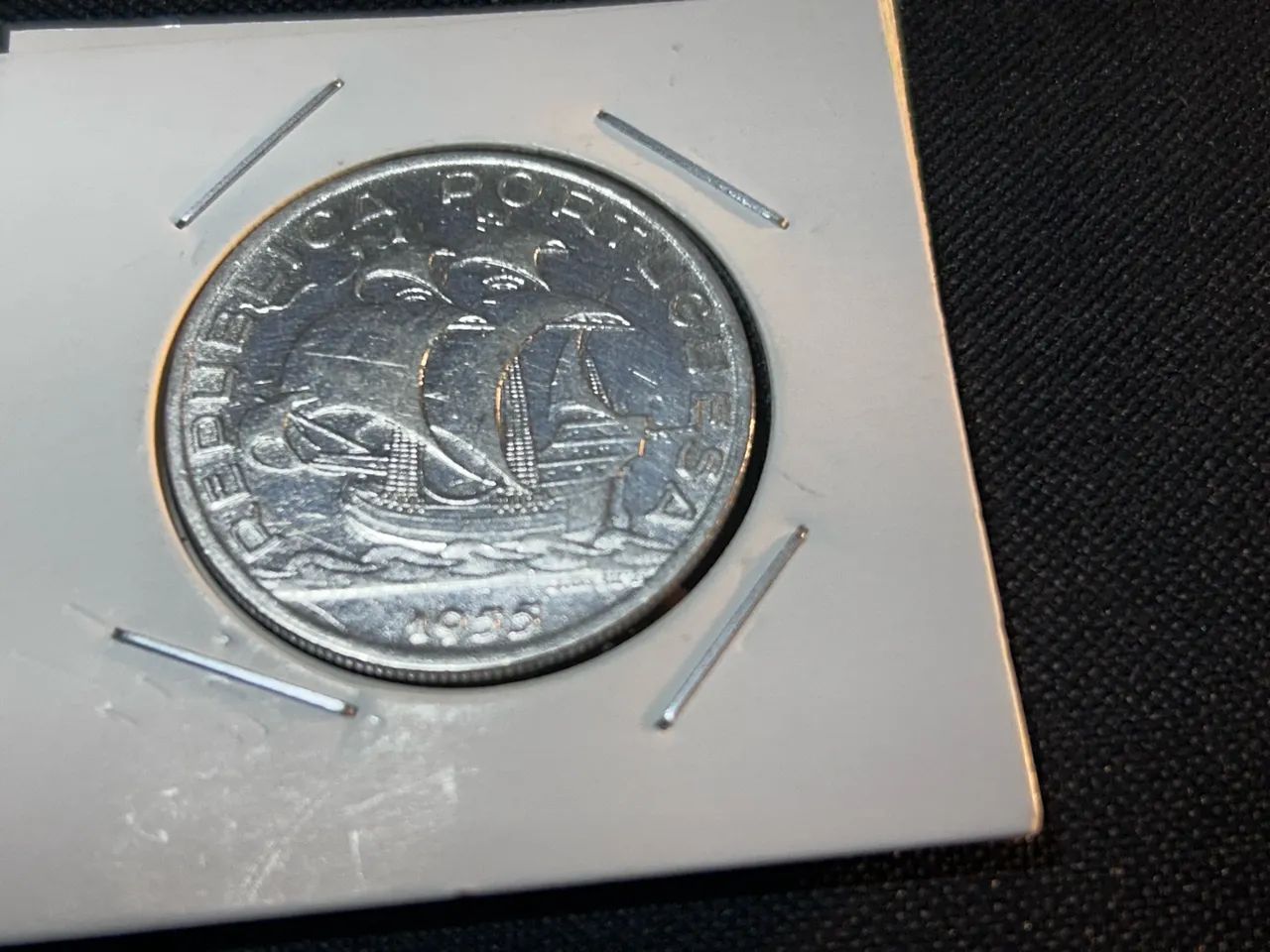 Moeda 10 escudos portugual 1955 Flor de cunho  - Foto 2
