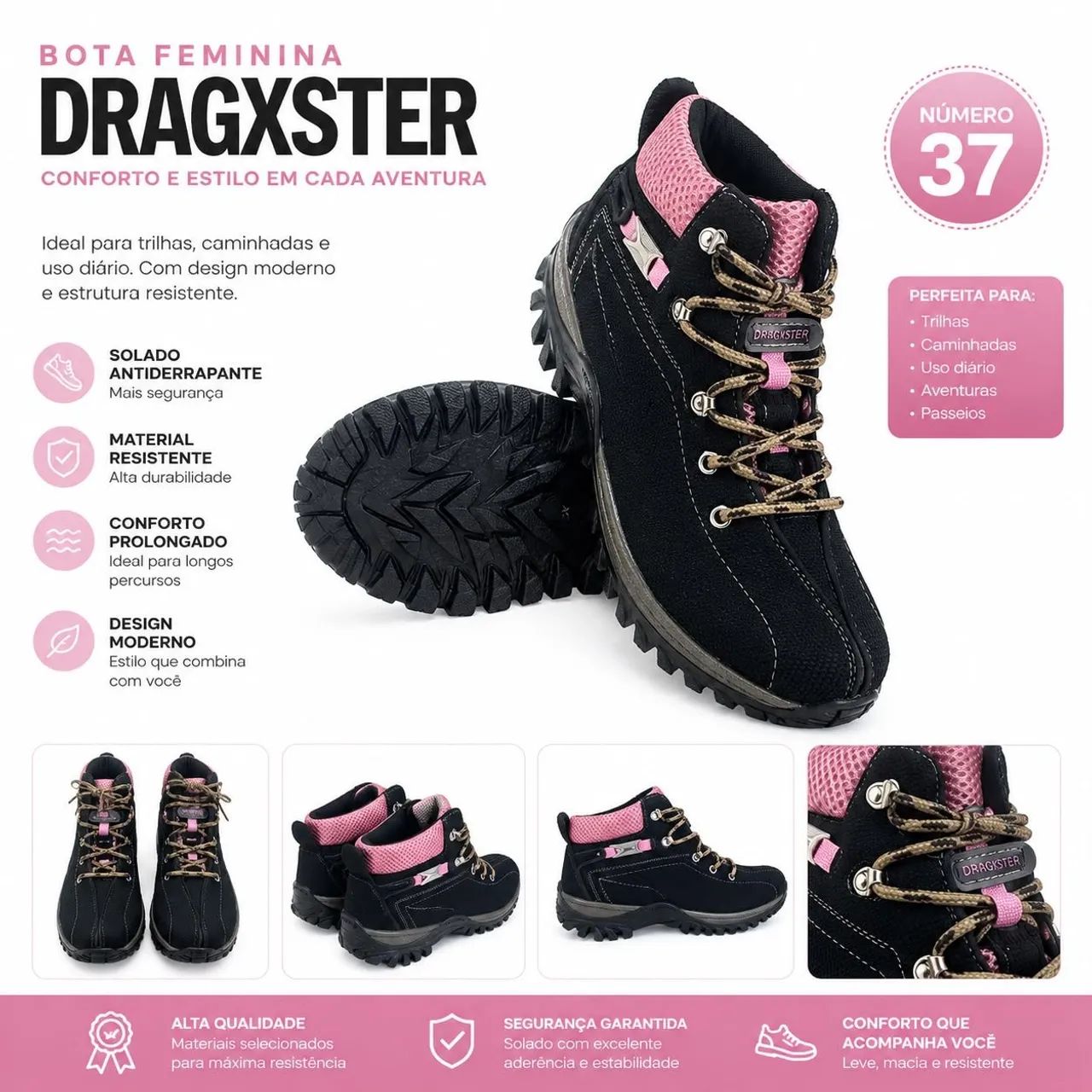 Bota feminino