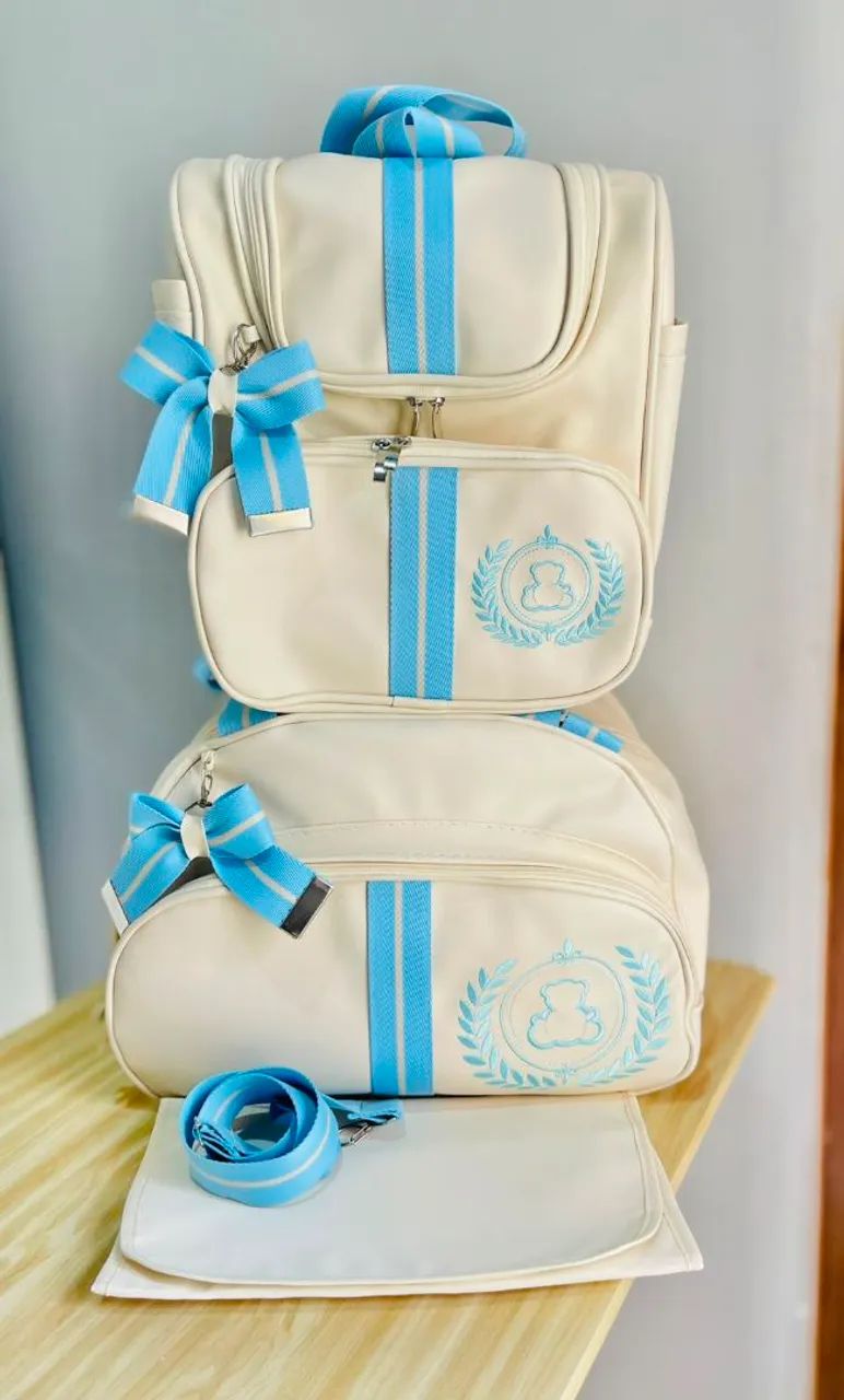 KIT BOLSAS MATERNIDADE DE LUXO 3 PEÇAS  - Foto 2