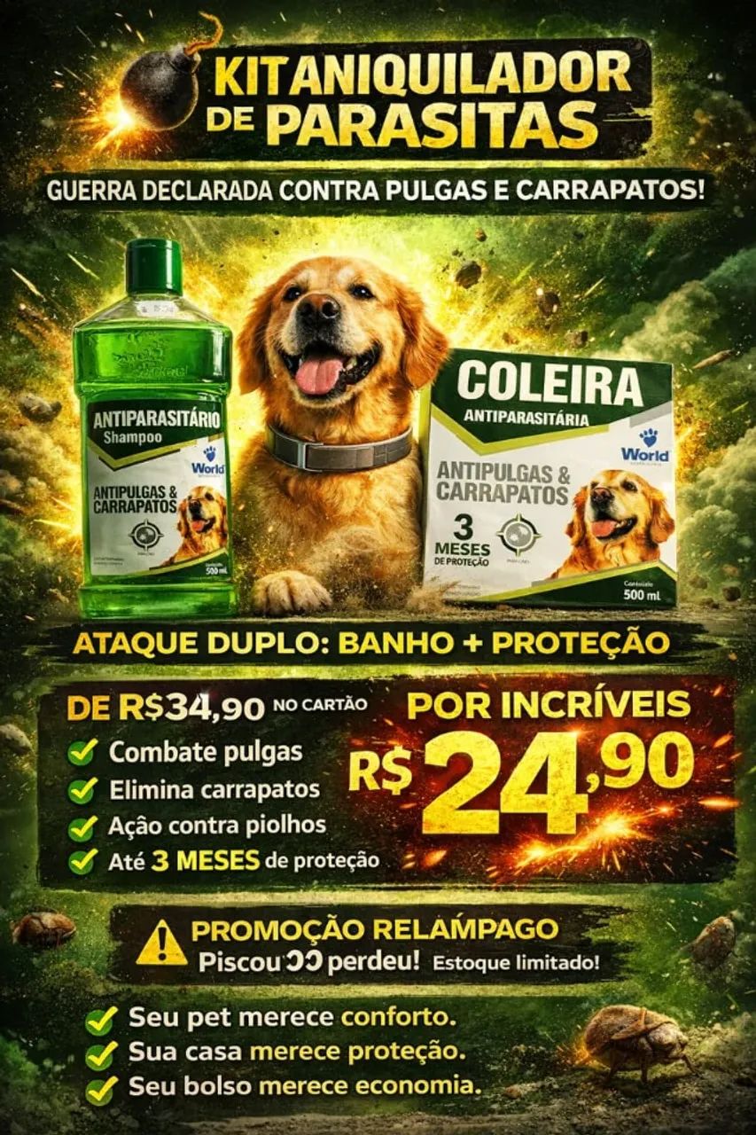 ANTI PULGAS DUGS PARA CÃES