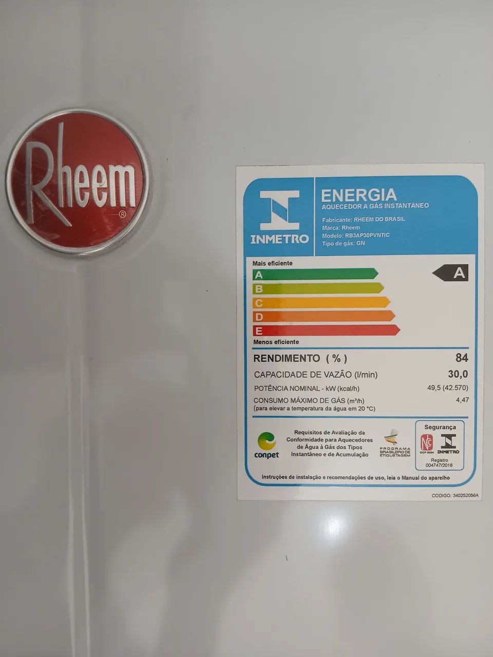 Aquecedor a Gás Rheen 30L Automático - Foto 4