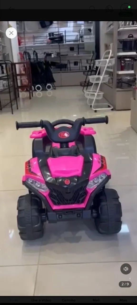Quadriciclo infantil Rosa - Foto 3