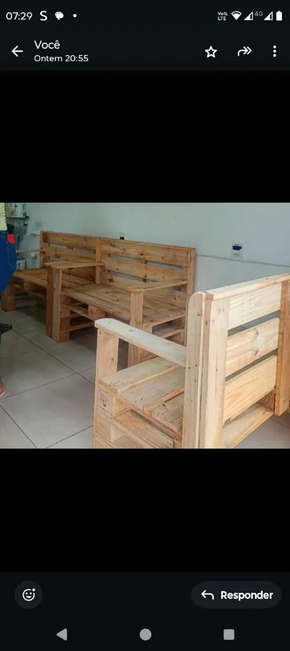 Banco de palete  - Foto 5