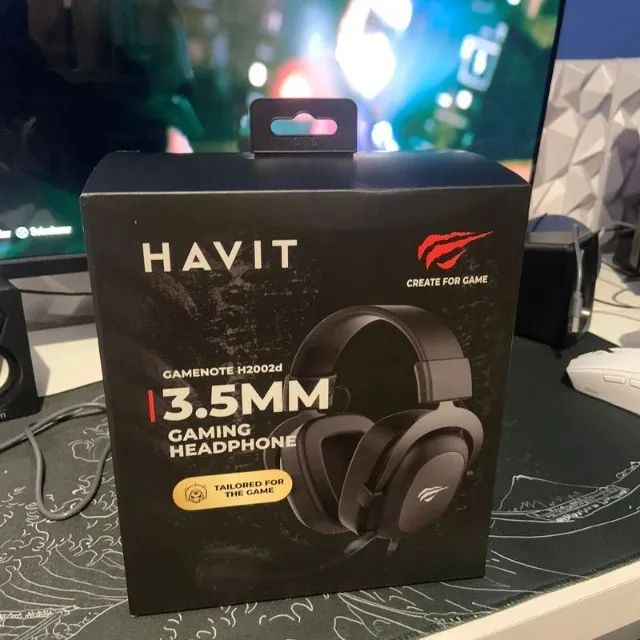 Headset Havit H2002D, Drivers 53mm, Microfone Plugável, P2, PC, PS4, XBOX ONE, Preto, Novo - Foto 4