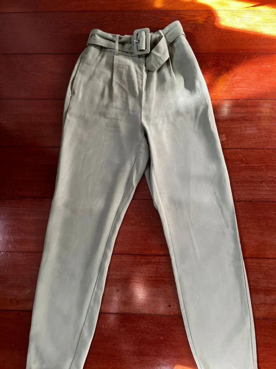 calça alfaiataria feminina verde - Foto 3