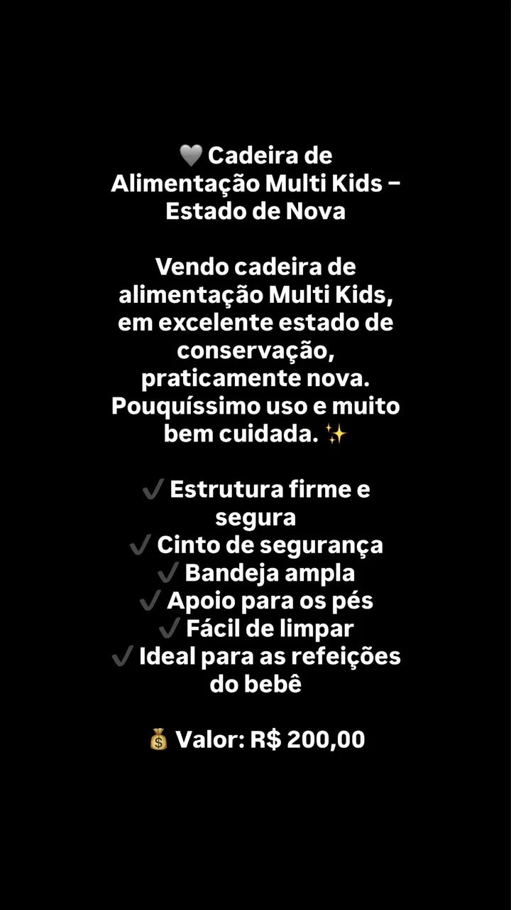 Cadeirinha de alimentação para bebê  - Foto 5
