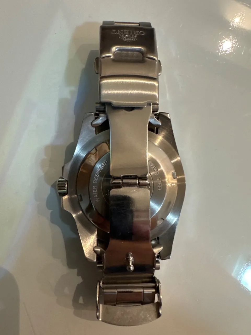 Orient Automático ? Mostrador Azul e Pulseira de Aço - Foto 3