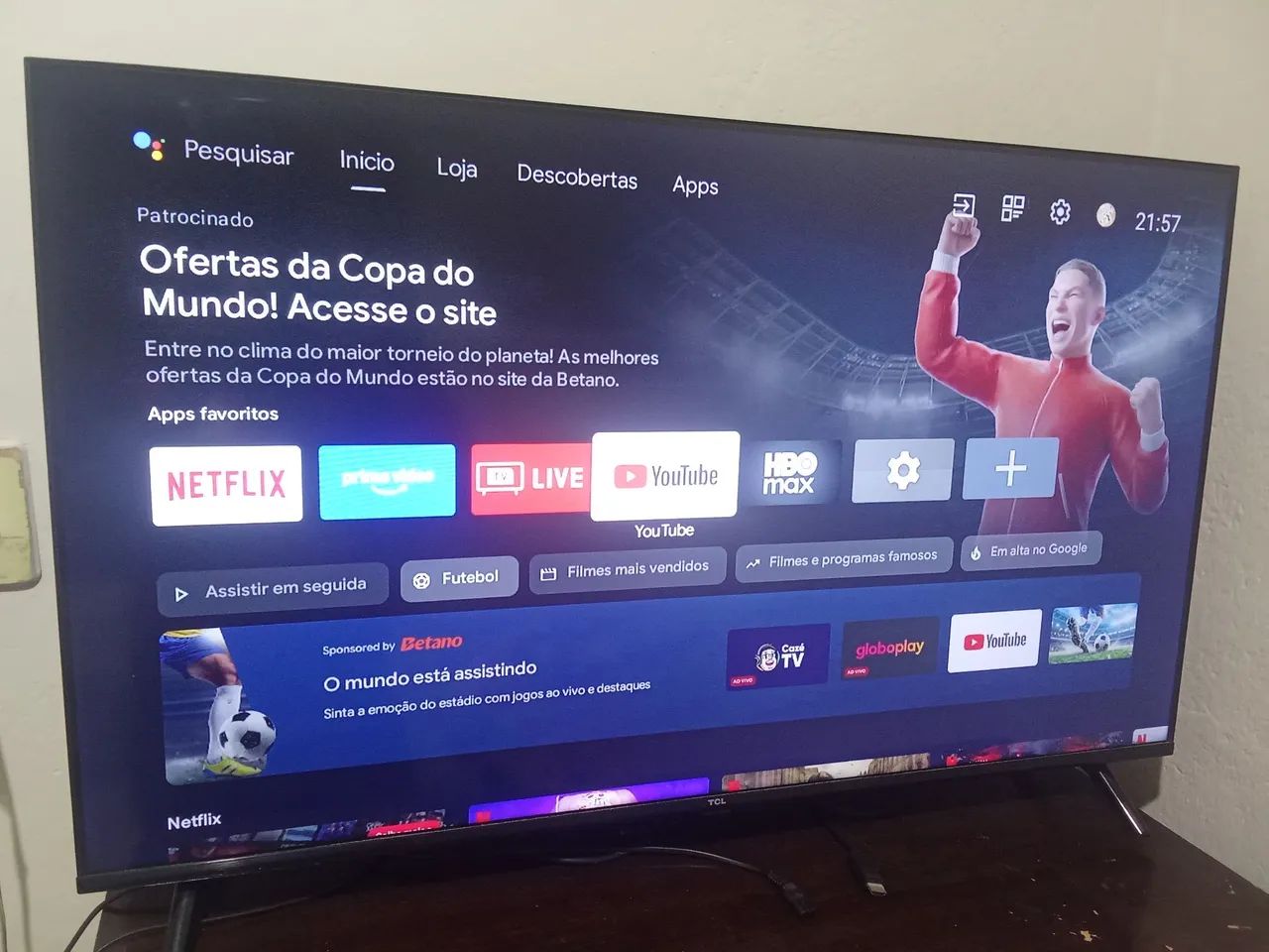 Smartv android 43 polegadas