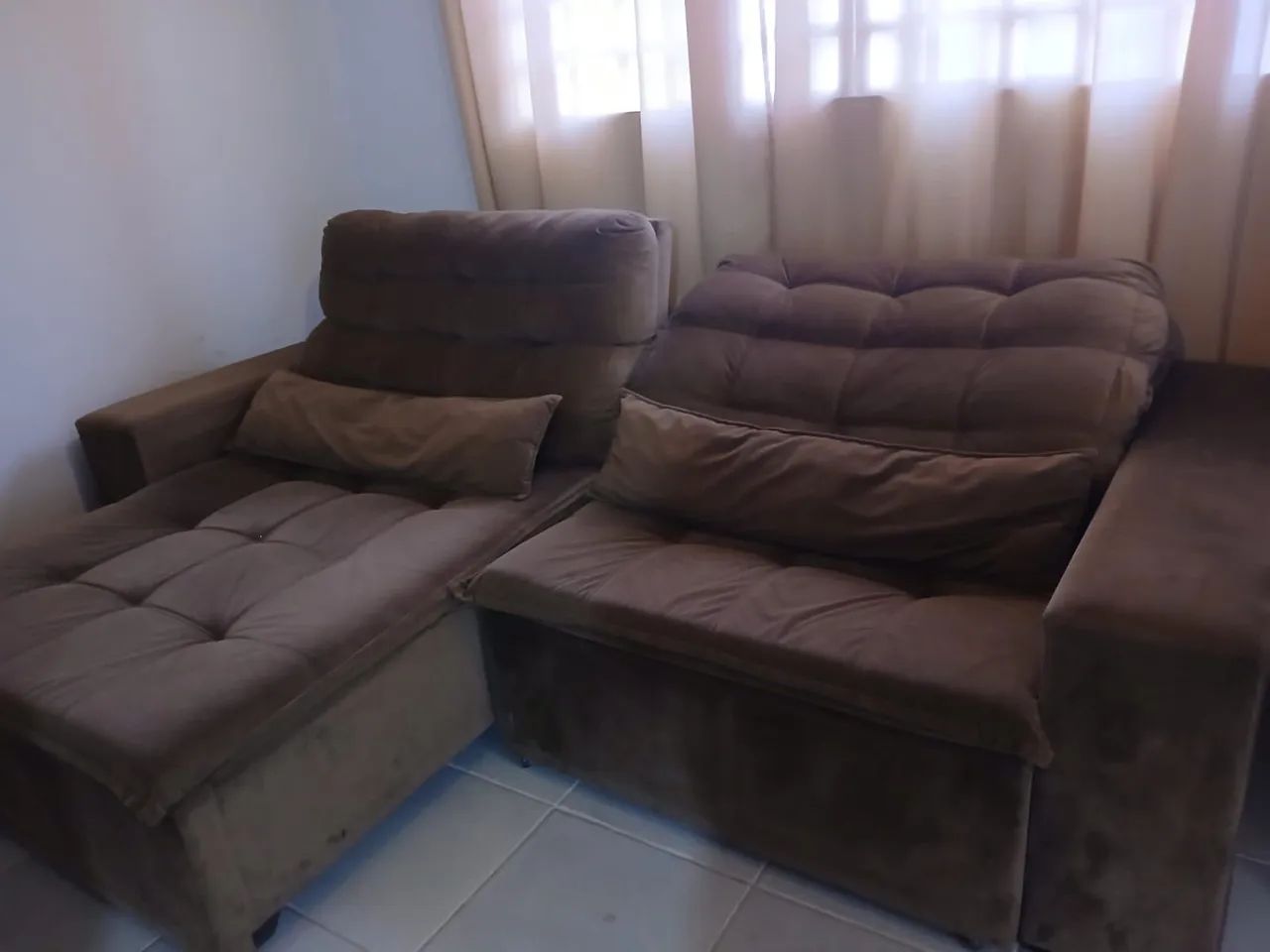 Sofá-Cama Retrátil e Reclinável 2,50m - Foto 2