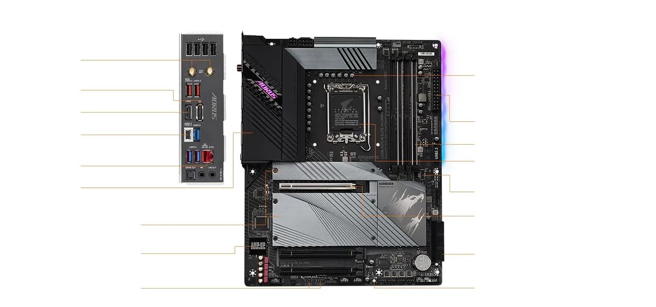 Gigabyte Aorus Z690 Elite AX DDR4 - Foto 2