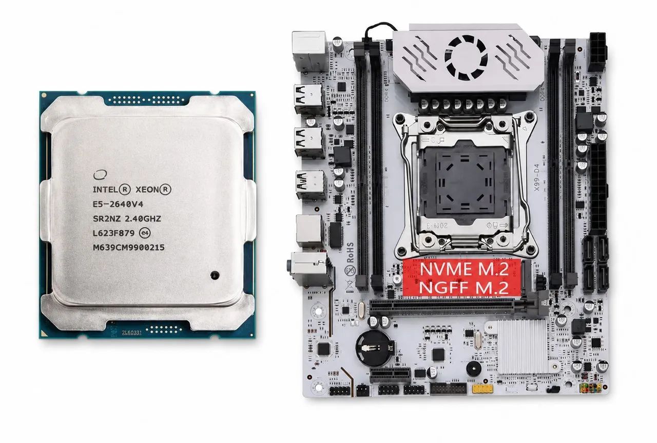 Kit Xeon E5 2640 V4 + X99 Qiyida NOVO - Processadores - São