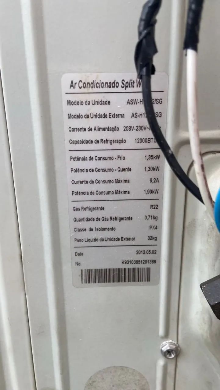 Ar condicionado 12 mil btus convencional  - Foto 3