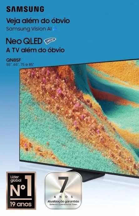 Samsung Smart tv 55 polegadas Neo Qled, lacrada, nota fiscal e garantia modelo Qn85f - Foto 3