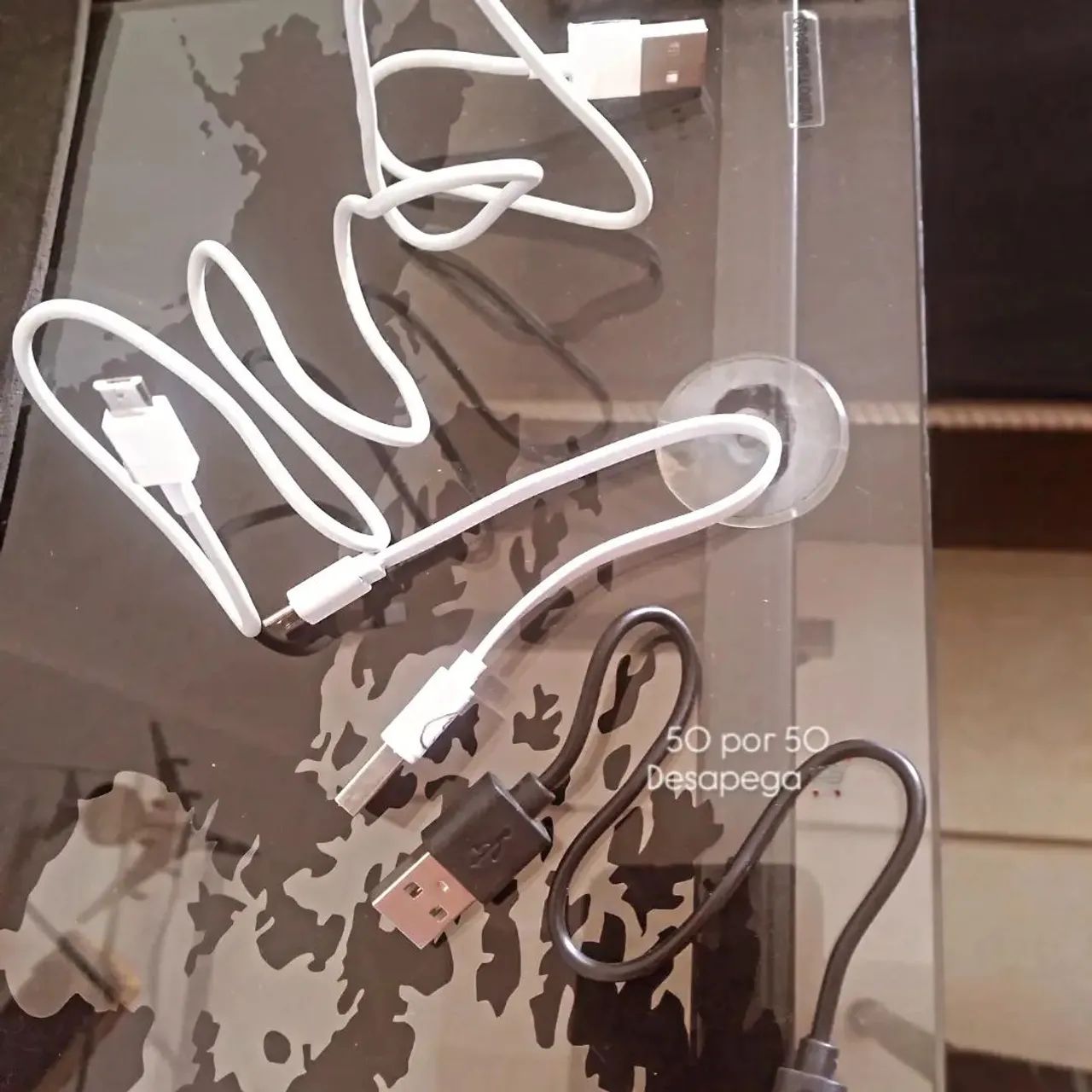 Kit 4 Cabos USB Novos Micro-USB e Tipo C com Medidas Variadas - Foto 4