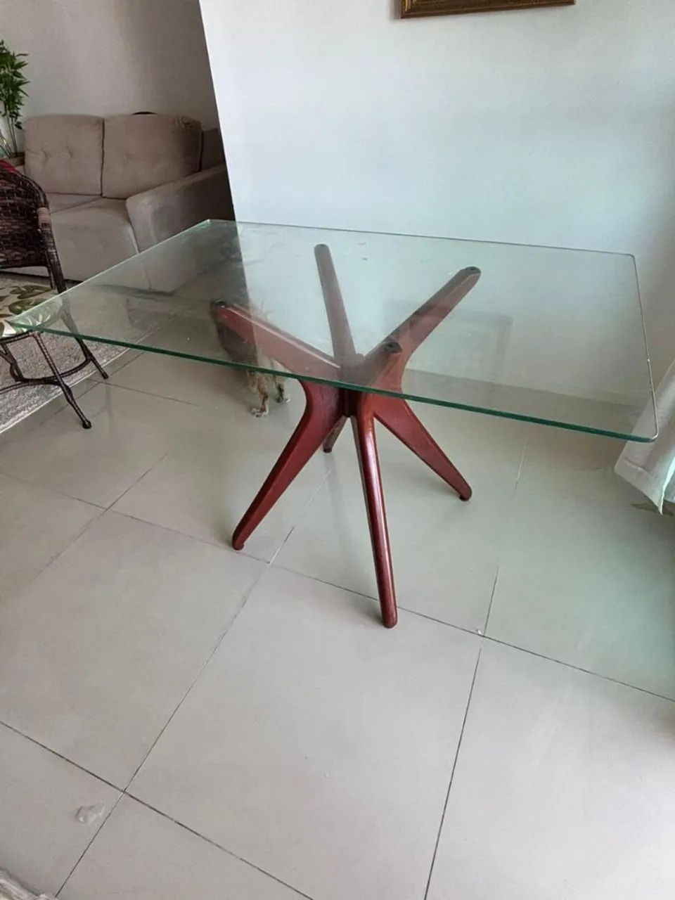 Mesa com base de madeira  - Foto 4