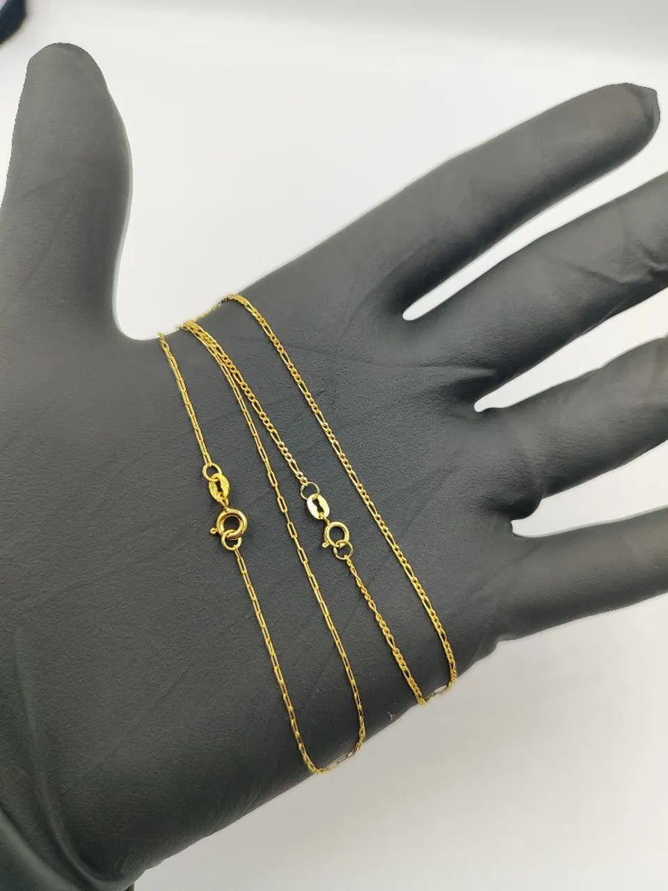 Pulseiras maciças finas ouro 18k/750 - Foto 2