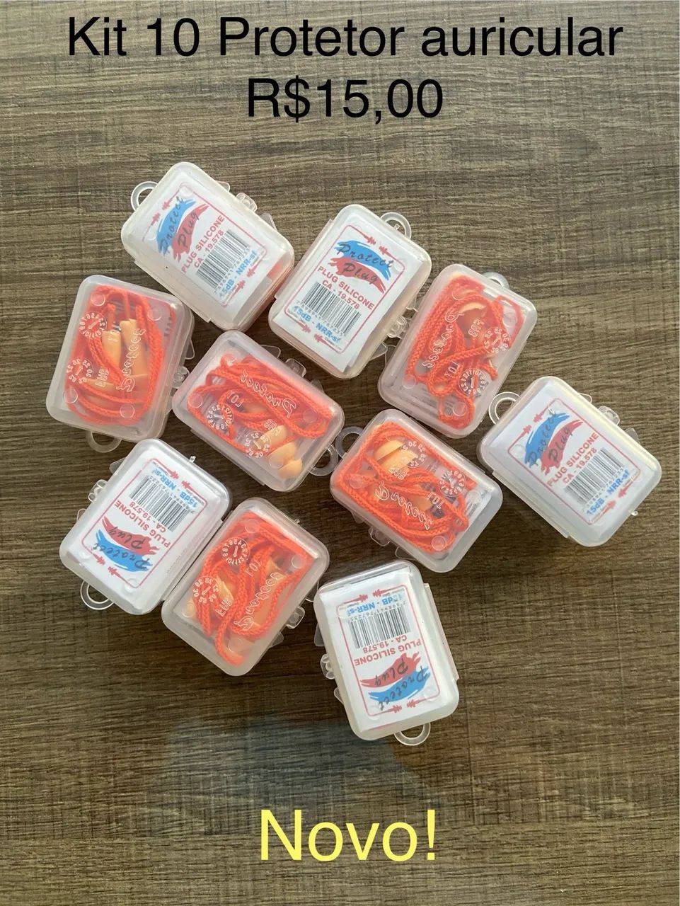 Kit 10 protetores auricular 