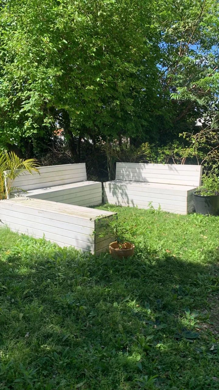 Bancos madeira para jardim  - Foto 3