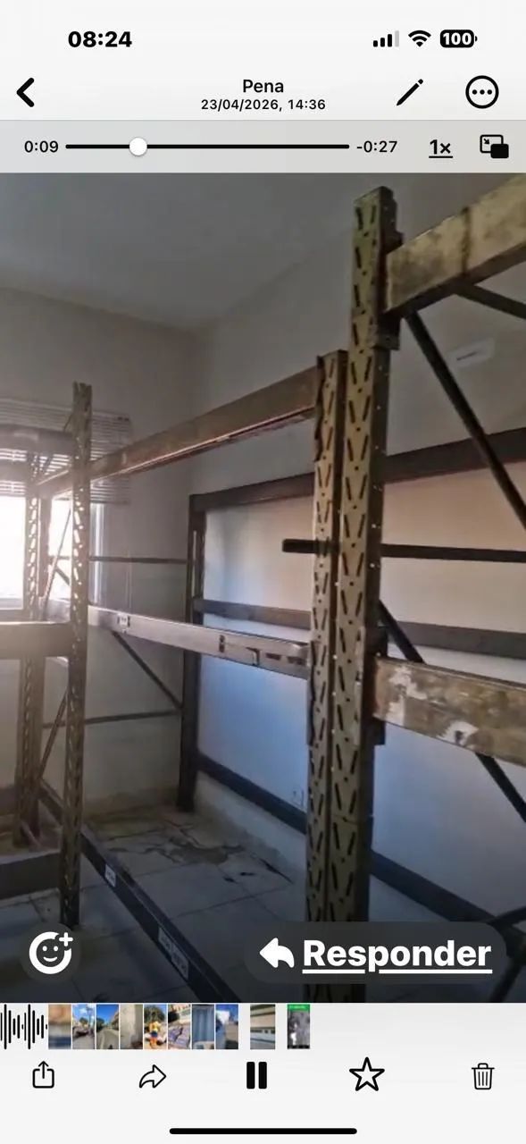  Três prateleira de ferro grande - Foto 2