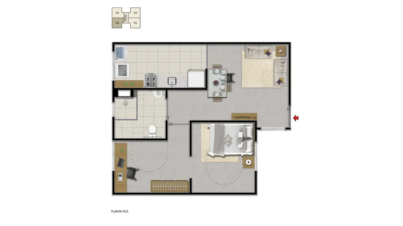 PLANTA 42m²